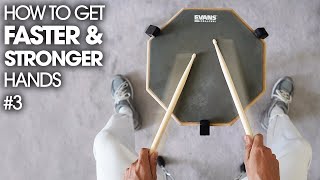 THE SECRET TO FASTER HANDS  Beginner Drum Lesson 3 [upl. by Eilyab60]