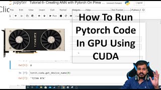 Pytorch Tutorial 6 How To Run Pytorch Code In GPU Using CUDA Library [upl. by Lenno]