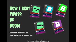 Blooket Tower Of Doom Strategy [upl. by Nemad]