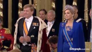 Dutch crowning WillemAlexander sworn in as king [upl. by Klepac]