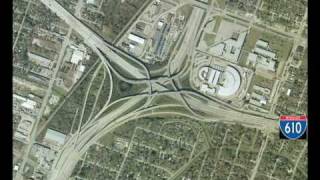 Houston TX Freeways amp Big Interchanges [upl. by Stamata]