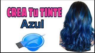 Como PREPARAR TINTE AZUL💆¡Pinta tu cabello SIN maltratarlo 🏡 [upl. by Rafat]