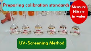 Measurement of Nitrate in Water  UV Screening Method Preparation of calibration standards [upl. by Fulmis79]