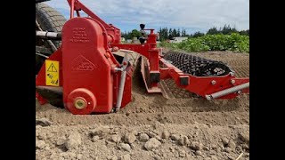 How to use a Rotadairon soil cultivator Full Demo [upl. by Byran]