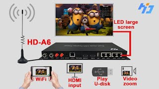 Huidu HDA6 New Dual Mode LED Display Player Box Best Controller [upl. by Nialb]