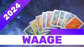 ♎ Waage  2024  Mutig für die Liebe  Jahreslegung Tarot Horoskop Astrologie Orakel Jahr [upl. by Hein328]