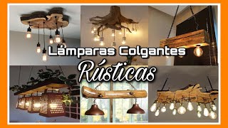 Iluminación Colgantes En Maderas Y Troncos Rústicas [upl. by Iana]