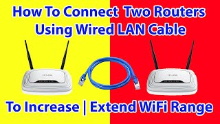 ✓ How to connect two routers to Increase or Extend Home WiFi Range  WiFi Repeater WiFi Extender [upl. by Niccolo]