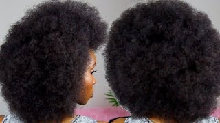 THE PERFECT AFRO TUTORIAL  4C NATURAL HAIR [upl. by Sherburn525]