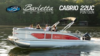 Barletta CABRIO 22UC Pontoon  Feature Walkthrough [upl. by Nivart171]