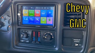 Installing A Double Din Stereo In A GM Truck Or SUV  Chevy GMC [upl. by Essa188]