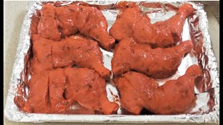 Tandoori chicken  Restaurant style tandoori chicken recipe  tandoori chicken in oven [upl. by Nevaed]