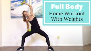 Workout with 5 Pound Weights  Home Workout with Dumbbells [upl. by Chrissie]