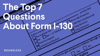 Frequently Asked Questions About Form I130 [upl. by Ettenrahc430]