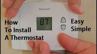 How To Install Replace A Thermostat [upl. by Hagar]