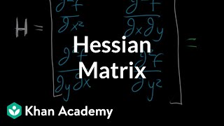 The Hessian matrix  Multivariable calculus  Khan Academy [upl. by Underwood]