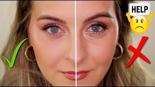 The BEST CONCEALER HACK for a Flawless Smooth Undereye  STOP creasing settling amp dryness [upl. by Enylhsa]