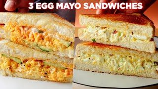 3 Easy Egg Mayo Sandwich Recipes [upl. by Vacla]