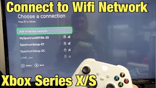 How to Connect to Wifi Network Internet on Xbox Series XS [upl. by Russia]