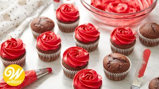 How to Make Red Frosting  Wilton [upl. by Anayk738]