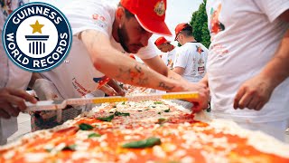 MileLong Pizza  Guinness World Records [upl. by Ardnahc]