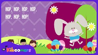 Hippity Hop Easter Bunny Lyric Video  The Kiboomers Preschool Songs amp Nursery Rhymes [upl. by Mercedes795]