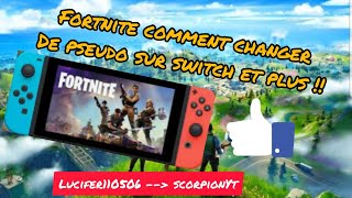 Comment changer son pseudo fortnite sur switch et plus [upl. by Rekab]