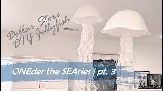 ONEder the SEAries pt 3  DOLLAR TREE DIY JELLYFISH  1st Birthday Party Prep [upl. by Nosirrag511]