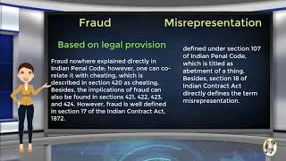 What is Difference Between Fraud amp Misrepresentation [upl. by Ardnuek]