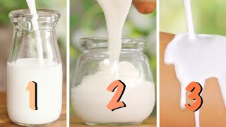 HOW TO MAKE LOTION DIY Milk Yogurt amp Cream Recipes [upl. by Ailemap]