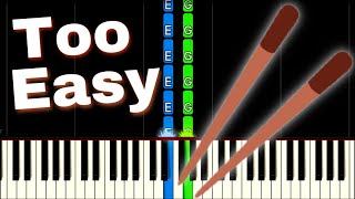 Chopsticks  EASY Piano Tutorial Shorts [upl. by Aznecniv]