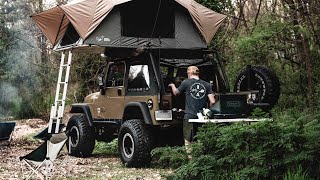 DIY Jeep TJ Overland Storage amp Gear Setup [upl. by Orel]