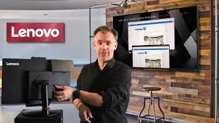 Lenovo Tech Talks ThinkCentre TinyInOne [upl. by Linnell]