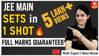 Sets IIT JEE in 1 Shot🔥 By Neha Agrawal Ma’am  JEE Main 2022🎯 Math Maths Super Revision  Vedantu [upl. by Jule]