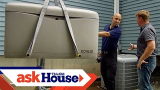 How to Install an Automatic Standby Generator  Ask This Old House [upl. by Lacee]