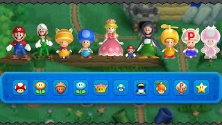 New Super Mario Bros U Deluxe  All PowerUps [upl. by Fassold677]