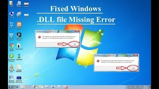 How to Fix All DLL Missing File Error in Windows PC  Windows 7XPVistaService Pack 12 [upl. by Aeslek]