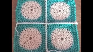 Joining Granny Squares with Single Crochet Tutorial for Beginners [upl. by Nade]