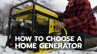 HOME GENERATOR How to Choose Wisely [upl. by Tonia]