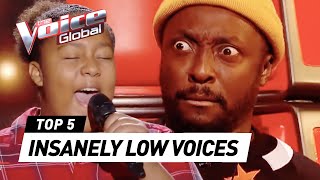 Most UNEXPECTED LOW amp DEEP VOICES in The Voice Kids [upl. by Edyaj304]