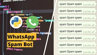 How To Build A WhatsApp Spam Bot Using Pythononly 5 lines [upl. by Zigmund]