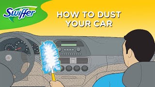 How to Dust Your Car with Swiffer Dusters  Swiffer [upl. by Ecnerat]