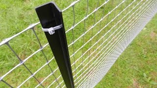 How to install a permanent plastic fence TENAX MILLENNIUM  Tutorial [upl. by Adnima]