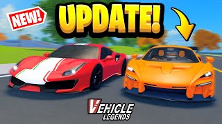 NEW Limited  Update in ROBLOX Vehicle Legends [upl. by Shamrao649]