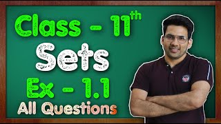 Class  11 Ex  11 Q1 to Q6 Sets Maths Chapter 1  CBSE NCERT  Green Board [upl. by Annaerdna]