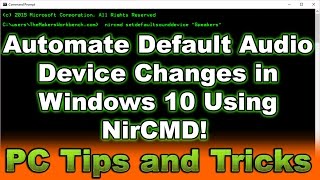 Use NirCMD To Change Default Audio Device in Windows on Startup [upl. by Otilopih]