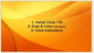 Fire Alarm Voice Evacuation Alarm Example [upl. by Halverson]