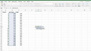 Calculating Correlation Coefficient Excel [upl. by Boot]