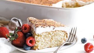 Homemade Tres Leches Cake Recipe » 3 Milks Cake [upl. by Apoor]