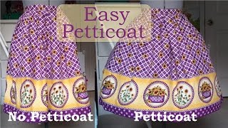 Diy Quick and Simple Petticoat [upl. by Timon597]